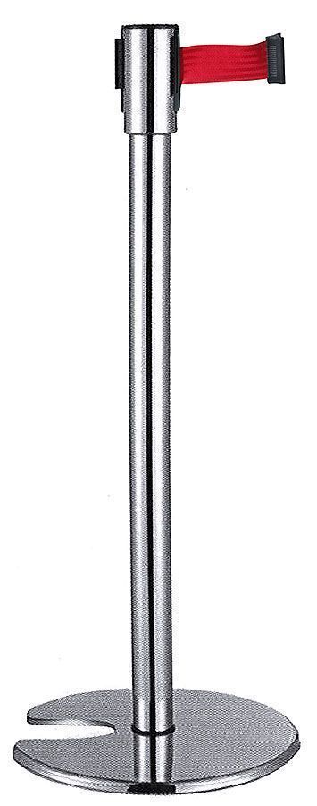 Colonnina di Sbarramento con Nastro 95 cm Rosso - Contacto