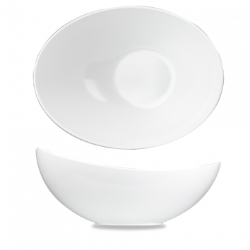 Ciotola Bianca Buffet 35,5 X 25 Cm Moonstone E Tilt White - Churchill
