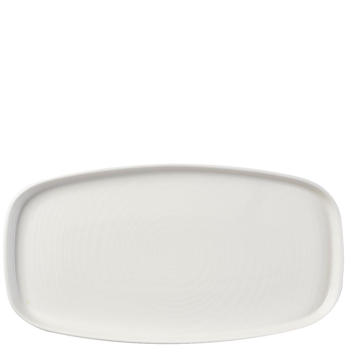 Piatto Oblungo Bordo Verticale 35 X 18,5 Cm Chefs Plates White - Churchill