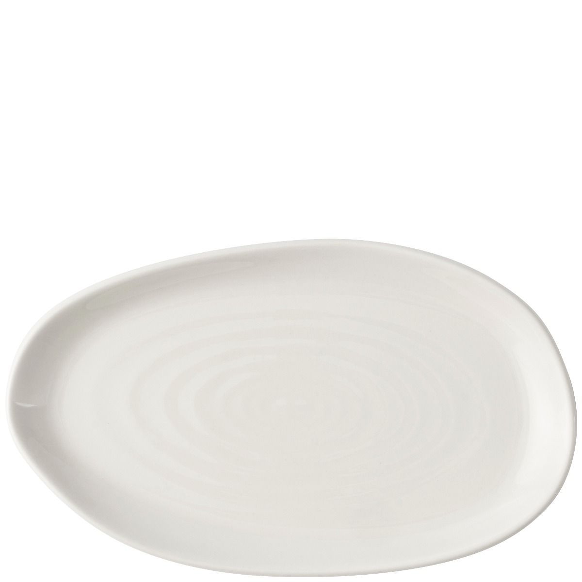 Piatto Piano Organic 22 X 13 Cm Natural Bianco - Churchill