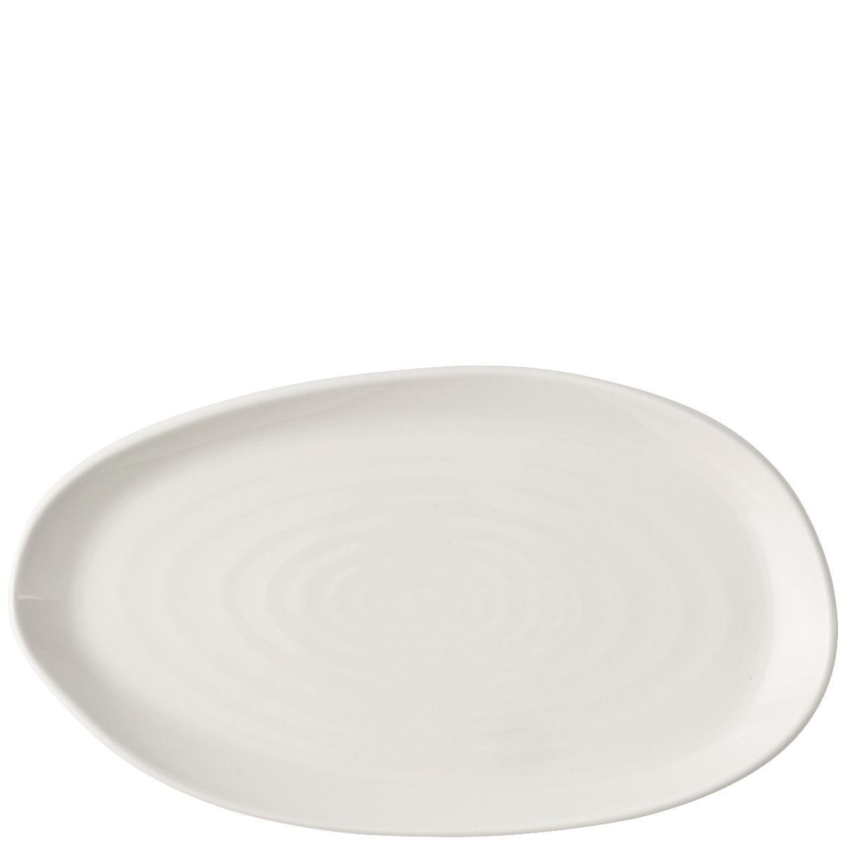 Piatto Piano Organic 26 X 15 Cm Natural Bianco - Churchill