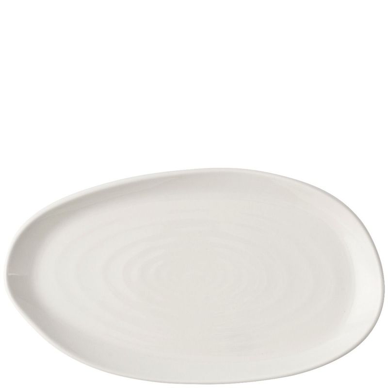 Piatto Piano Organic 26 X 15 Cm Natural Bianco - Churchill