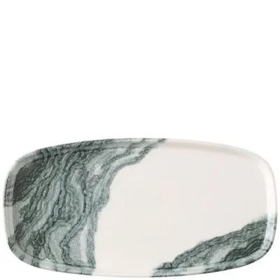 Vassoio Oblungo Bordo Verticale 30 X 15,4 Cm Inked Collection Tide Black - Churchill