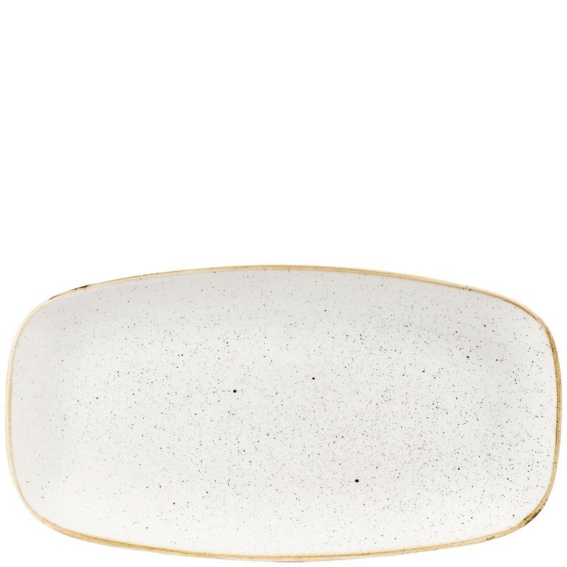 Piatto Chef Oblungo N 4 Stonecast Barley White - Churchill
