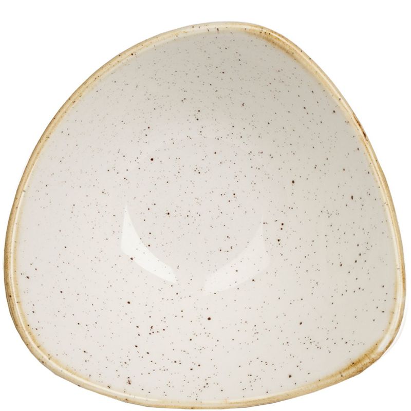 Piatto Fondo Triangolare 18,5 Cm Stonecast Barley White - Churchill
