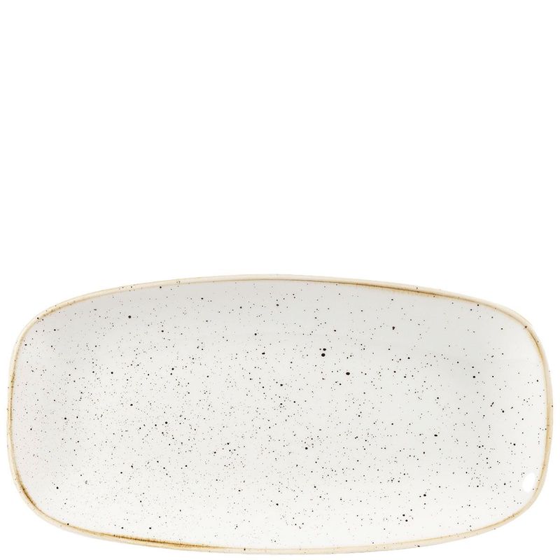 Piatto Chef Oblungo N 1 Stonecast Barley White - Churchill