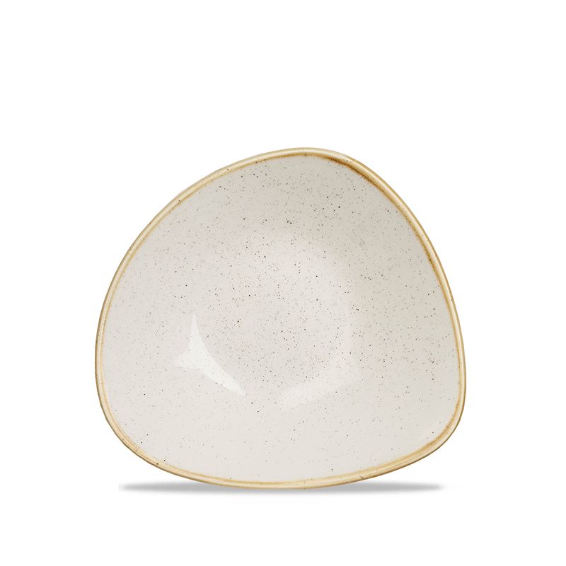 Piatto Fondo Triangolare 23,5 Cm Stonecast Barley White - Churchill
