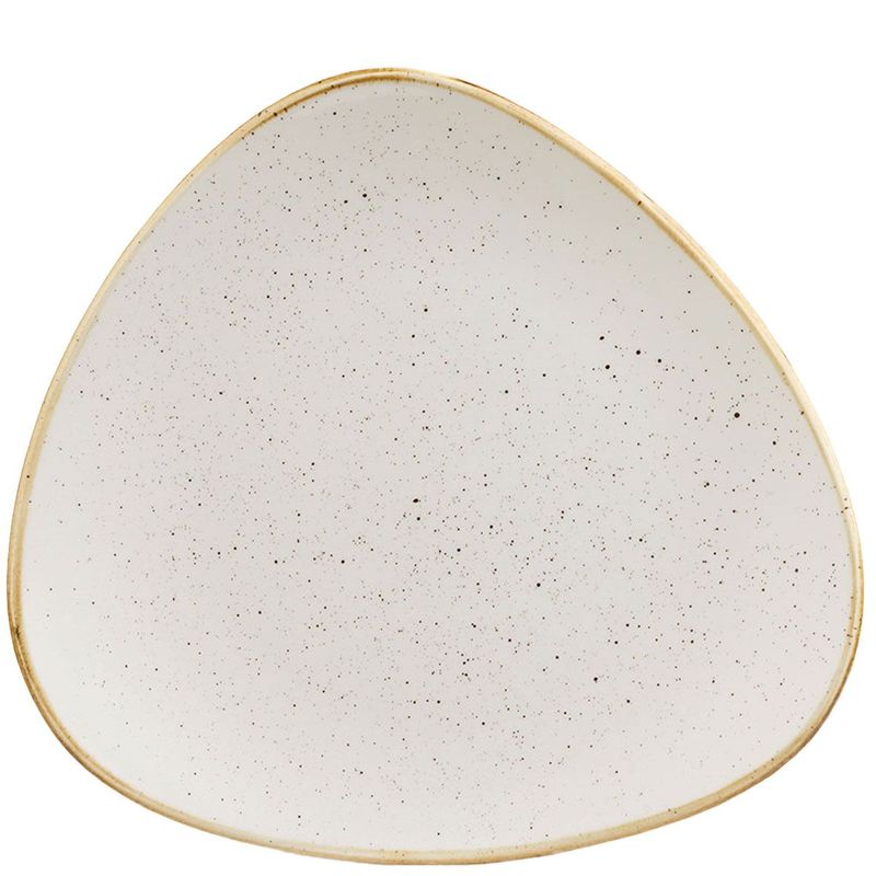 Piatto Triangolare 31,1 Cm Stonecast Barley White - Churchill