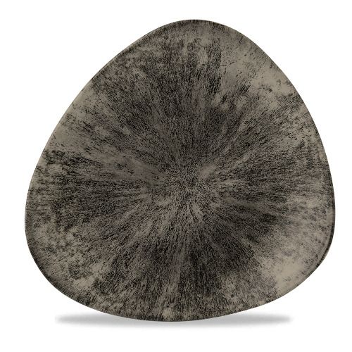 Piatto Triangolare 28,5 Cm Studio Prints Stone Quartz Black - Churchill