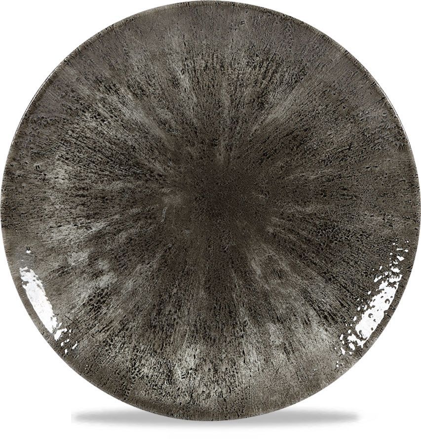 Piatto Piano 21,7 Cm Studio Prints Stone Quartz Black - Churchill
