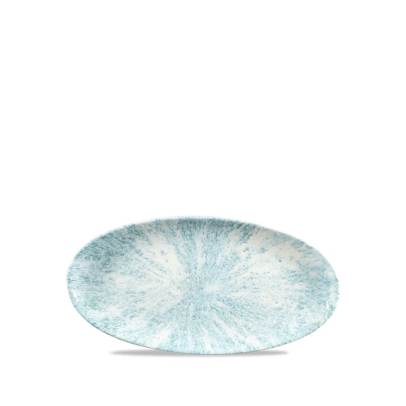 Piatto Ovale 34,7 X 17,3 Cm Studio Prints Stone Aquamarine - Churchill