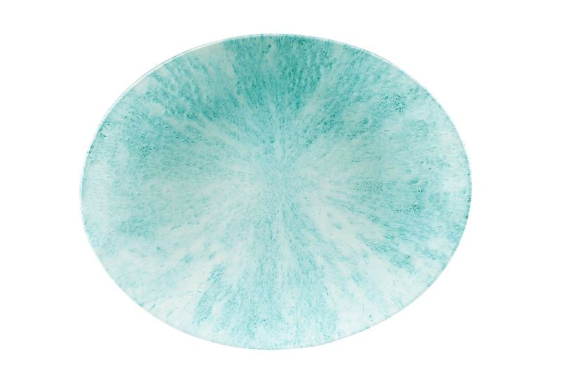 Piatto Ovale 31,7 X 25,5 Cm Studio Prints Stone Aquamarine - Churchill