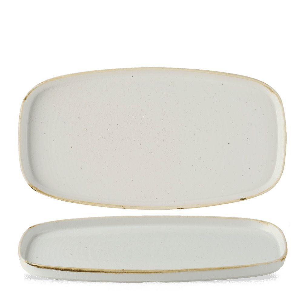 Piatto Rettangolare Chefss 29,5 cm Stonecast Barley White - Churchill