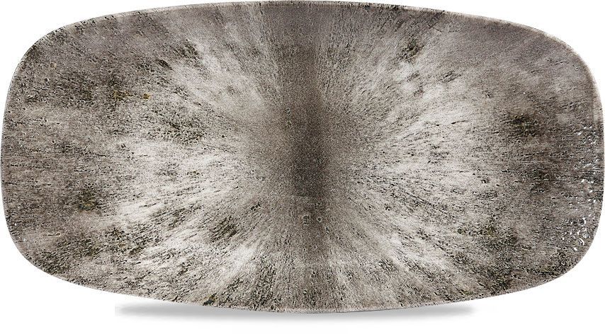 Piatto Oblungo 29,8 X 15,3 Cm Studio Prints Stone Quartz Black - Churchill