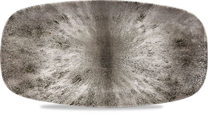 Piatto Oblungo 29,8 X 15,3 Cm Studio Prints Stone Quartz Black - Churchill