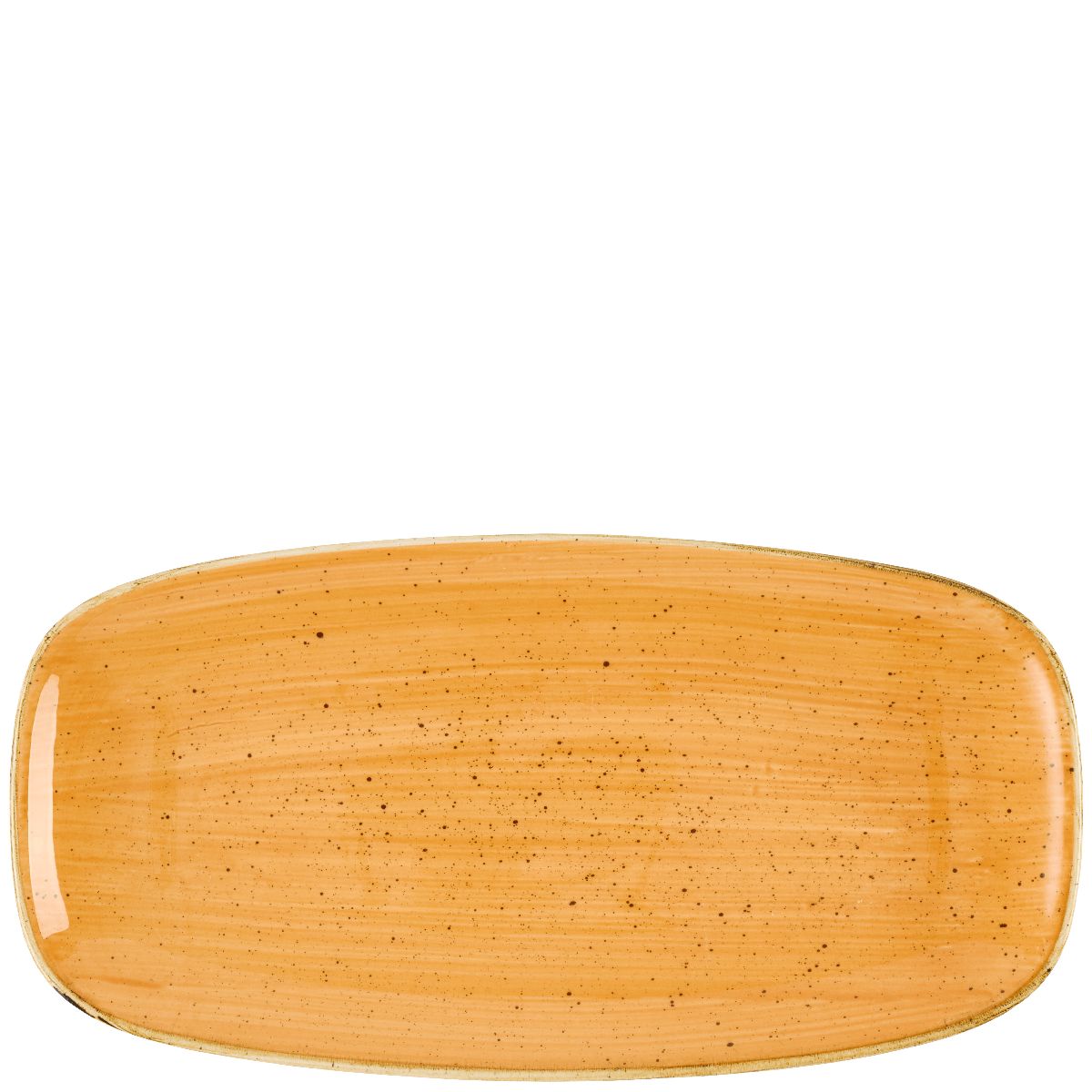 Piatto Oblungo 29,8 X 15,3 Cm Stonecast Tangerine - Churchill