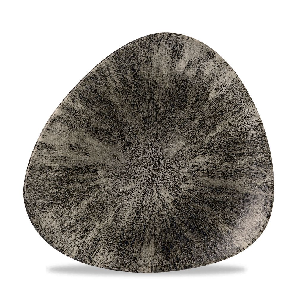 Piatto Triangolare 20,3 Cm Studio Prints Stone Quartz Black - Churchill