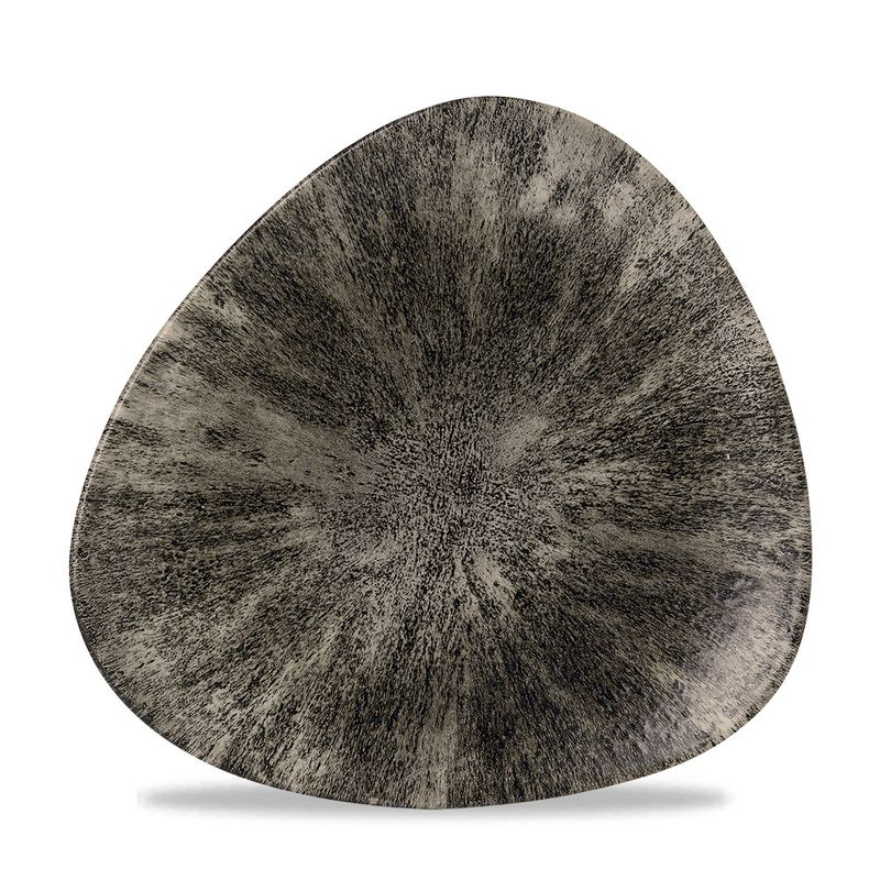 Piatto Triangolare 20,3 Cm Studio Prints Stone Quartz Black - Churchill
