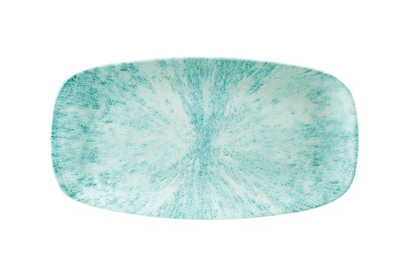 Piatto Oblungo 35,5 X 18,9 Cm Studio Prints Stone Aquamarine - Churchill