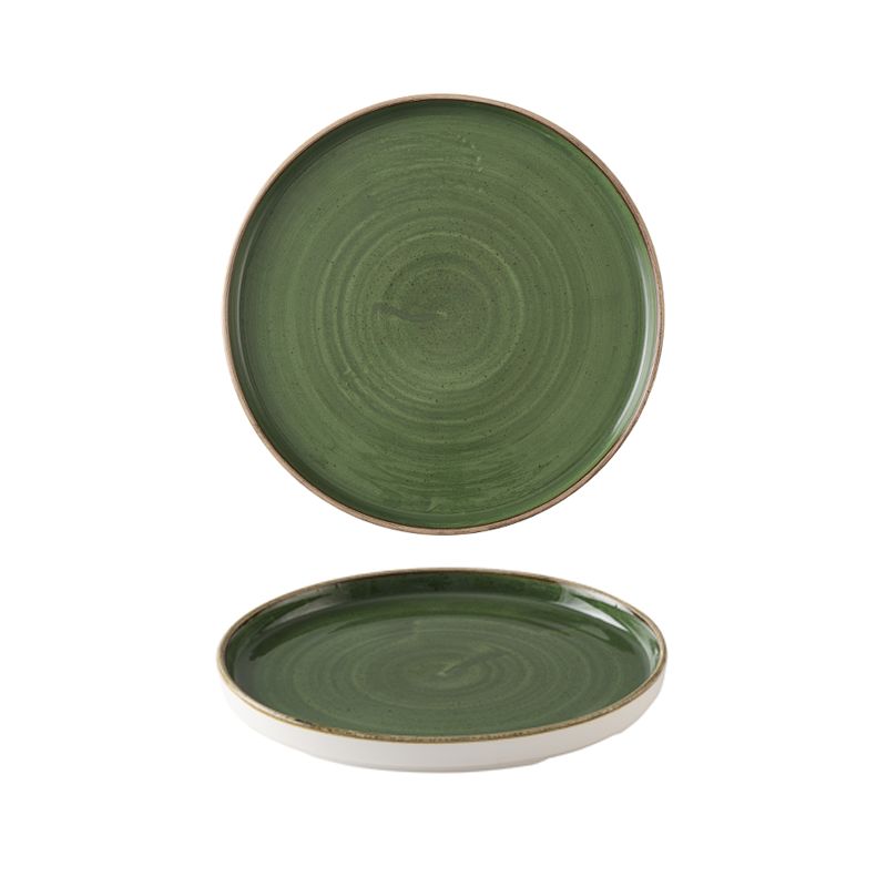 Piatto Bordo Verticale 26 Cm Stonecast Sorrel Green - Churchill