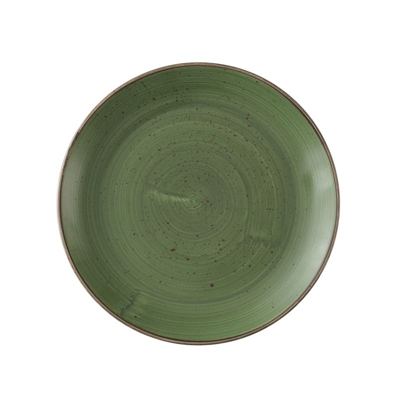 Piatto Piano Coupe 26 Cm Stonecast Sorrel Green - Churchill