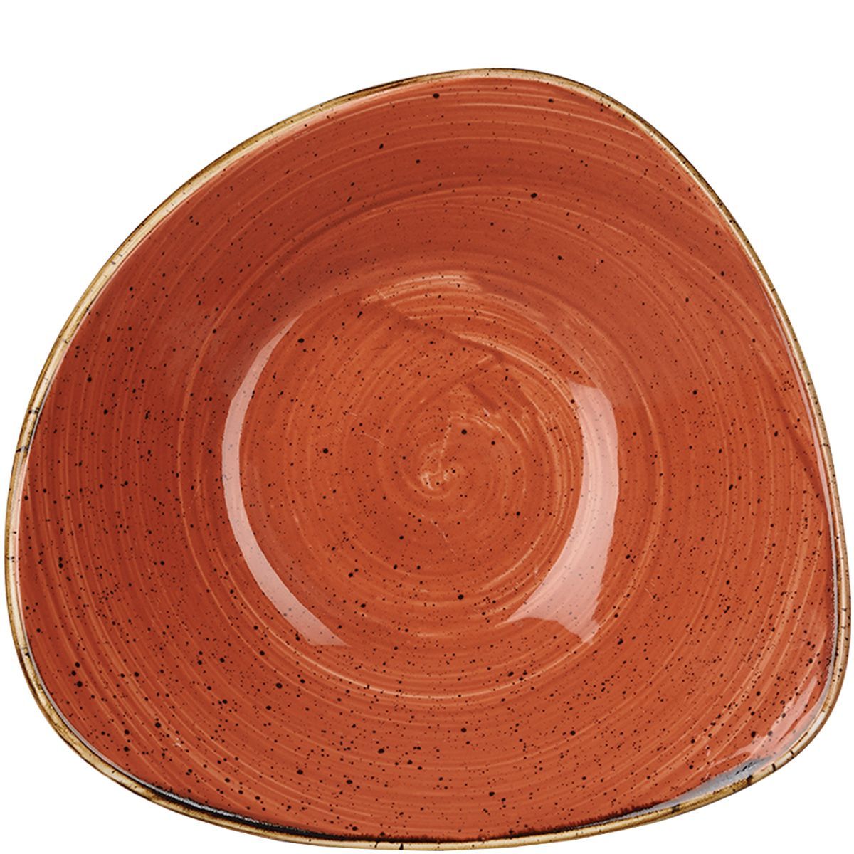 Ciotola Triangolare 18,5 Cm Stonecast Spiced Orange - Churchill