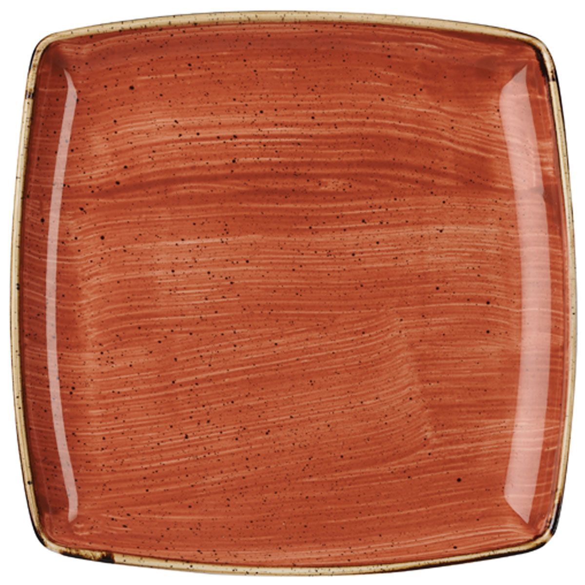 Piatto Quadrato 26,8 Cm Stonecast Spiced Orange - Churchill