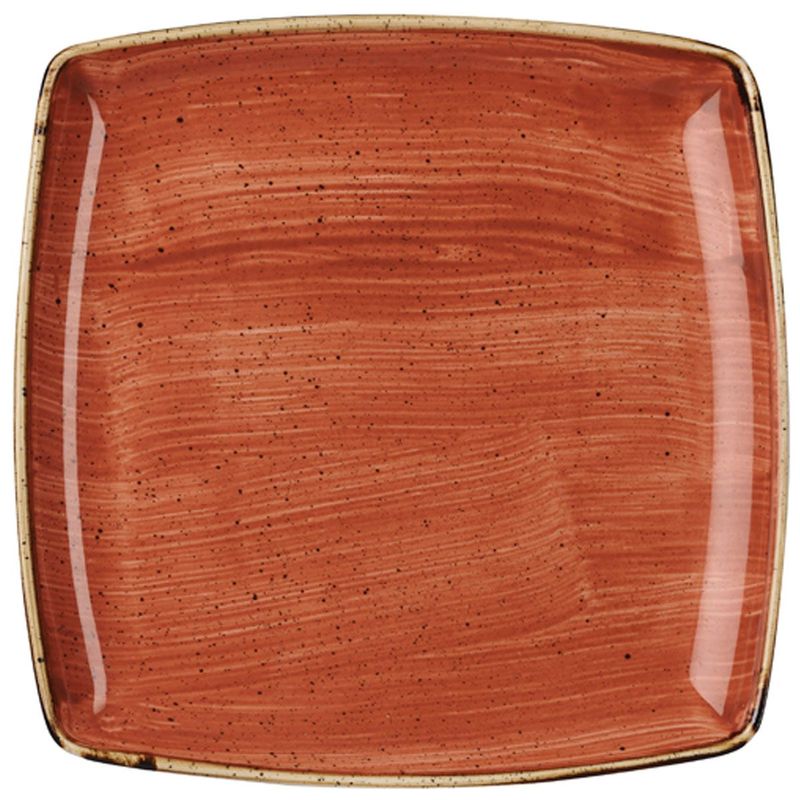 Piatto Quadrato 26,8 Cm Stonecast Spiced Orange - Churchill