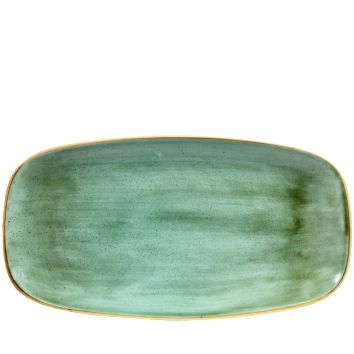 Piatto Oblungo 35,5 X 18,9 Cm Stonecast Samphire Green - Churchill