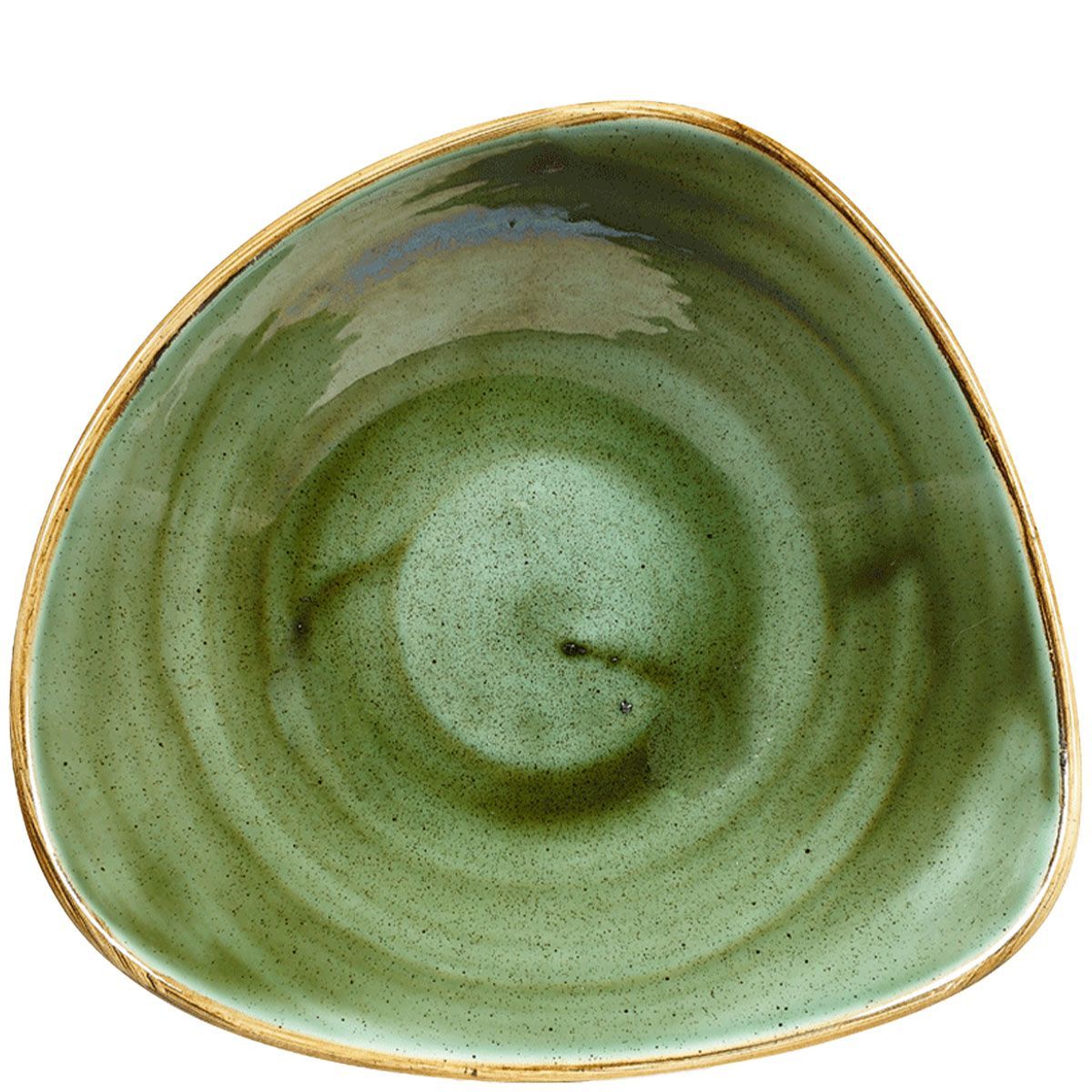 Ciotola Triangolare 23,5 Cm Stonecast Samphire Green - Churchill