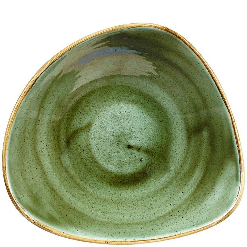 Ciotola Triangolare 23,5 Cm Stonecast Samphire Green - Churchill