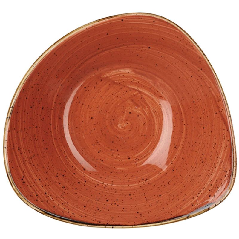 Ciotola Triangolare 15,3 Cm Stonecast Spiced Orange - Churchill