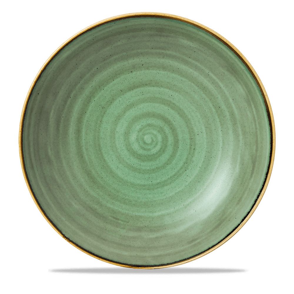 Coupe Pasta Bowl 30 cm Stonecast Samphire Green - Churchill