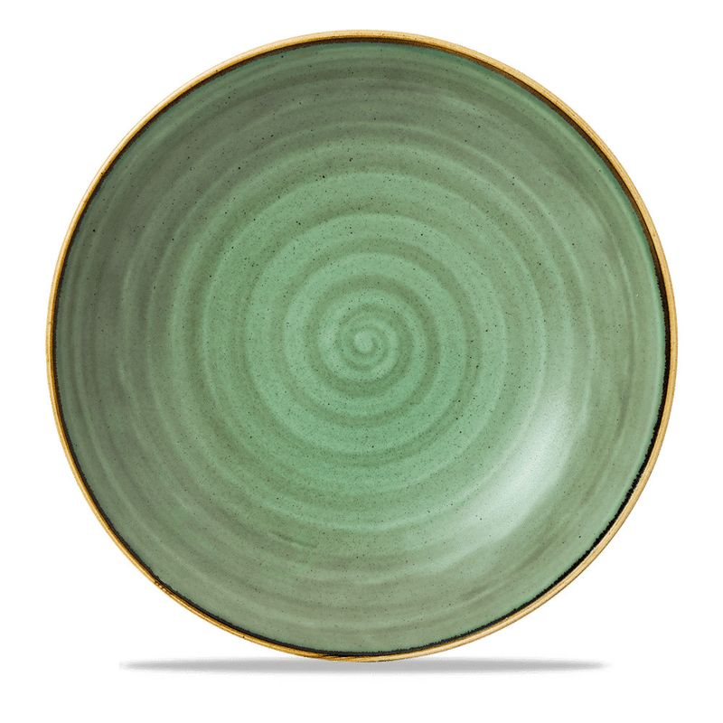 Coupe Pasta Bowl 30 cm Stonecast Samphire Green - Churchill