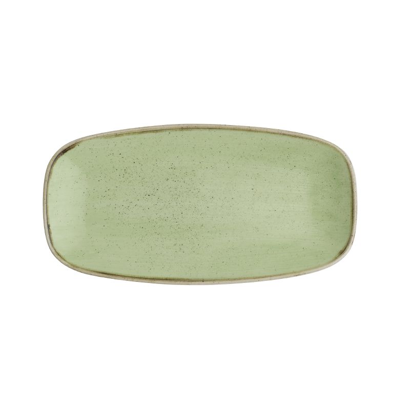 Piatto Oblungo 35,5 X 18,9 Cm Stonecast Sage Green - Churchill