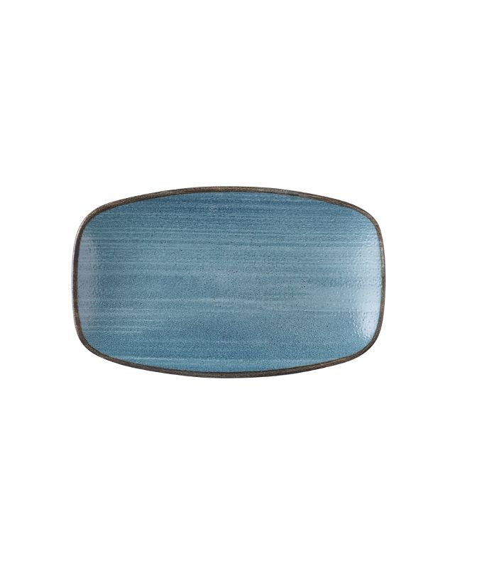 Piatto Oblungo 20 X 12,1 Cm Stonecast Raw Teal - Churchill