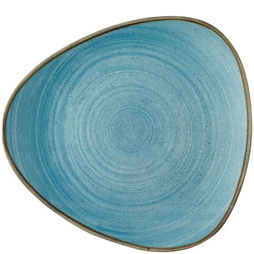 Piatto Triangolare 24,5 Cm Stonecast Raw Teal - Churchill