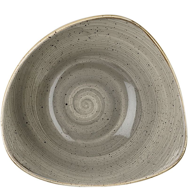 Ciotola Triangolare 18,5 Cm Stonecast Peppercorn Grey - Churchill