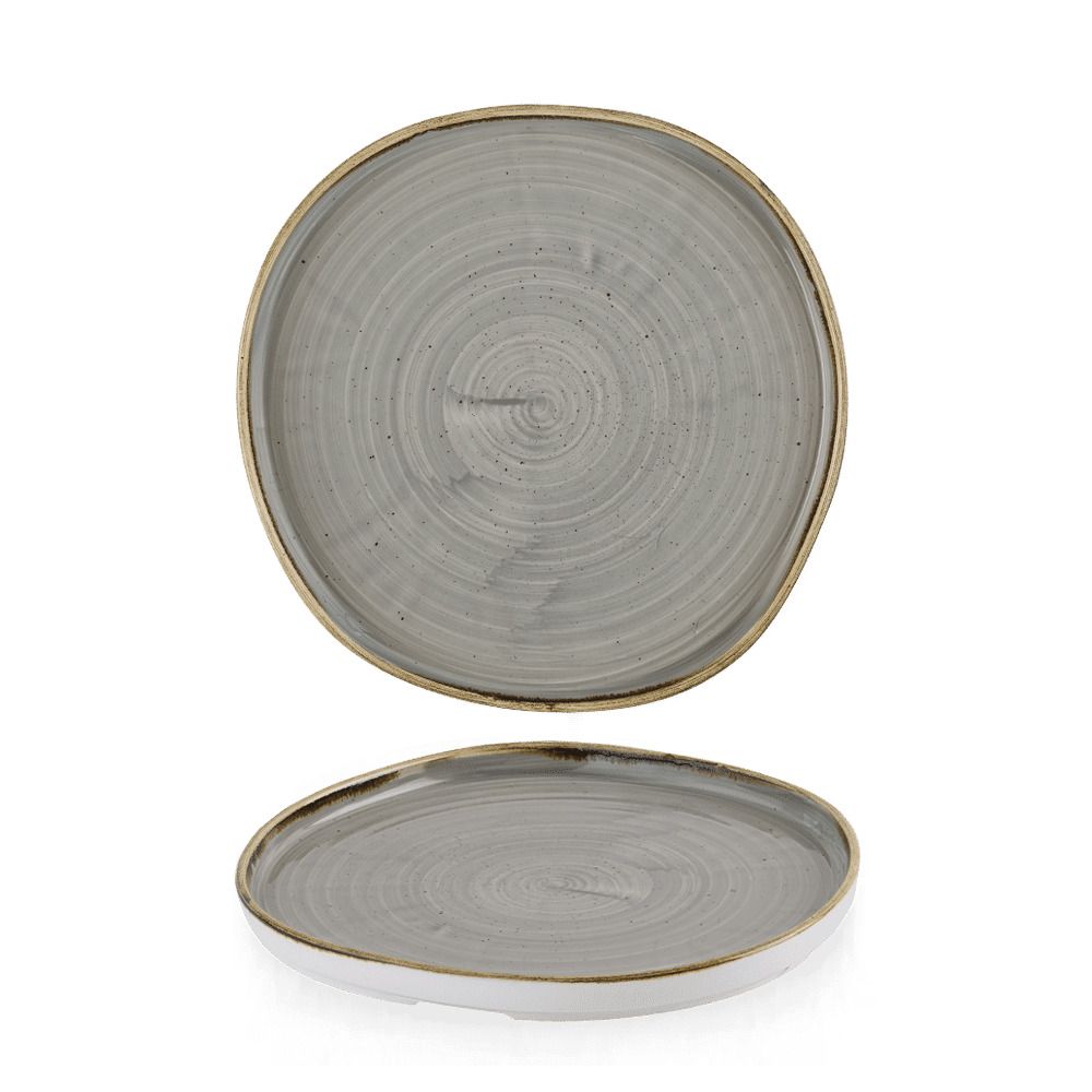Piatto Organic 21,0 cm Walled Stonecast Peppercorn Grey - Churchill