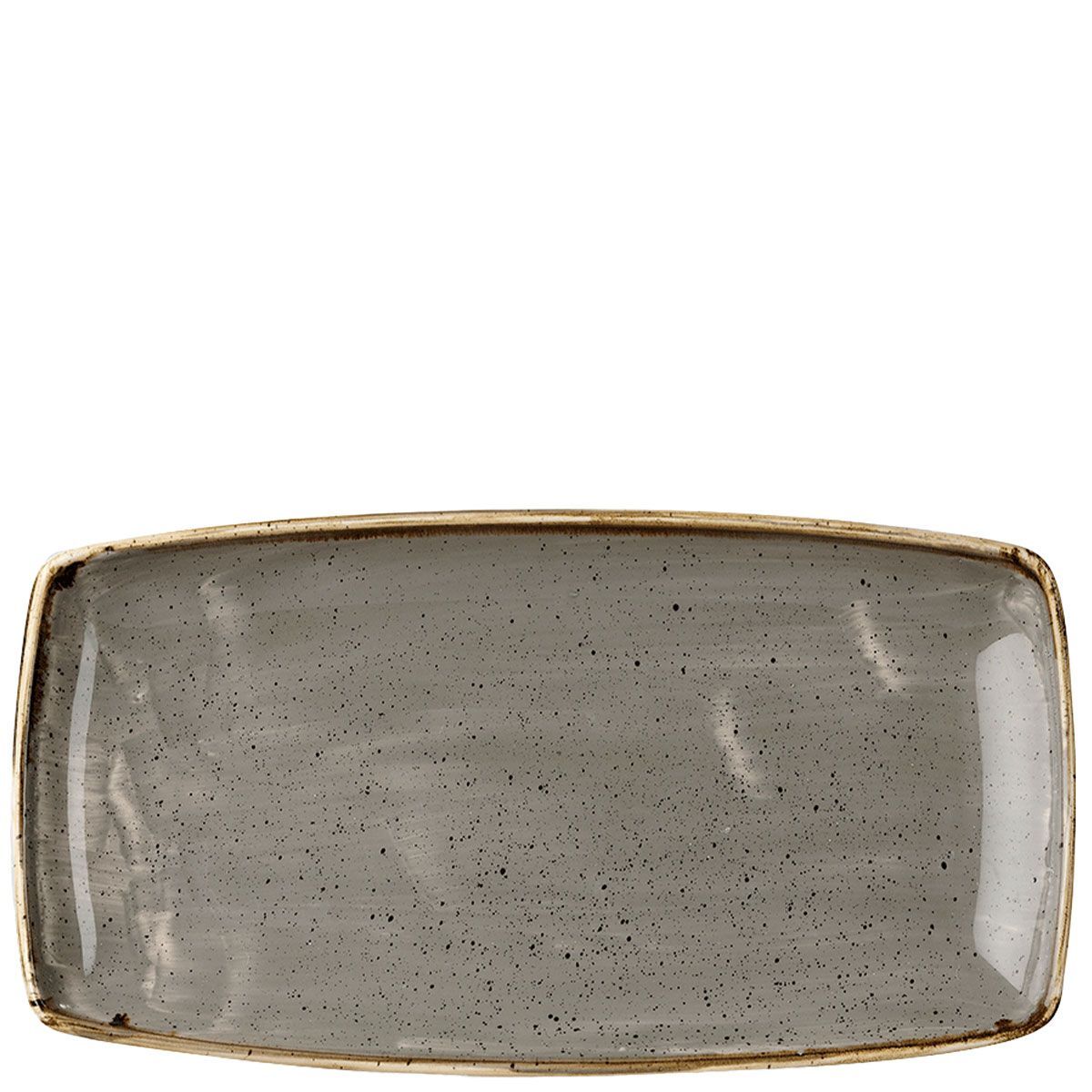 Piatto Oblungo 34,5 X 18,5 Cm Stonecast Peppercorn Grey - Churchill
