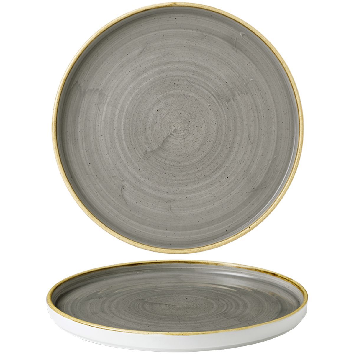 Piatto Bordo Verticale 26 Cm Stonecast Peppercorn Grey - Churchill