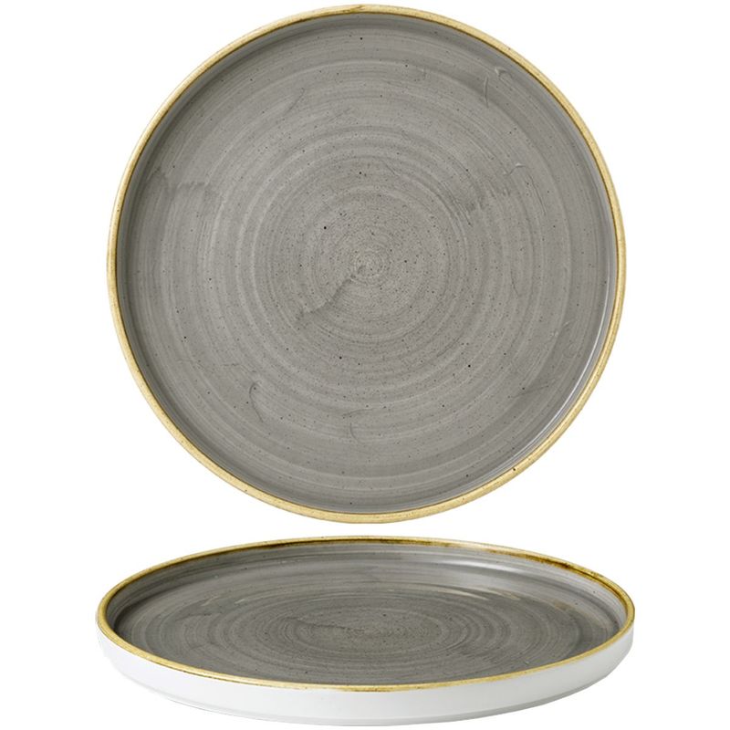 Piatto Bordo Verticale 26 Cm Stonecast Peppercorn Grey - Churchill