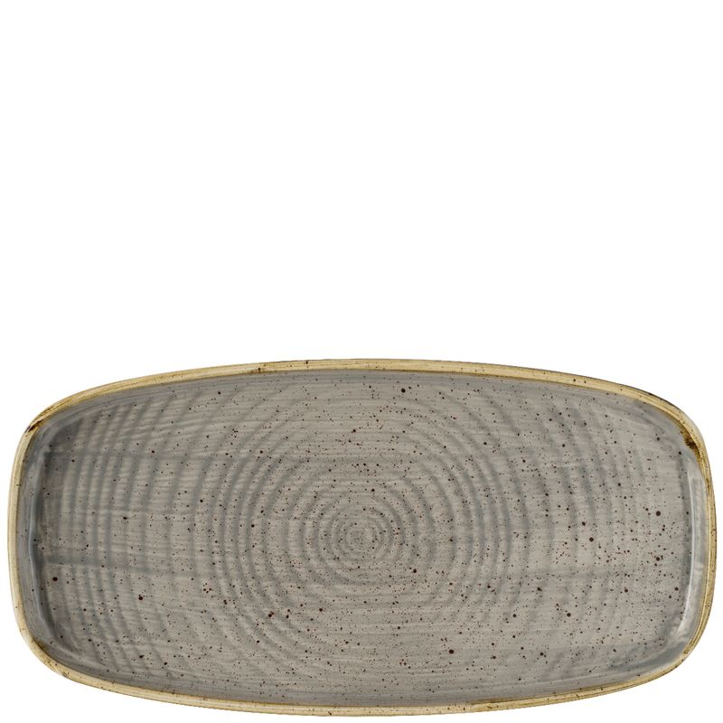 Piatto Oblungo 30 X 15,4 Cm Stonecast Peppercorn Grey - Churchill