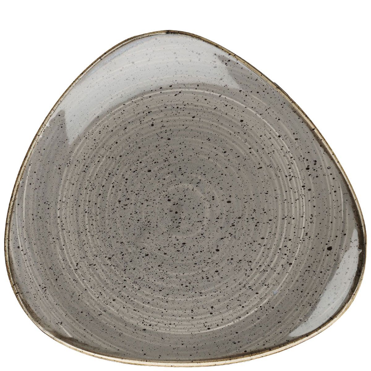 Piatto Piano Triangolare 26,5 Cm Stonecast Peppercorn Grey - Churchill