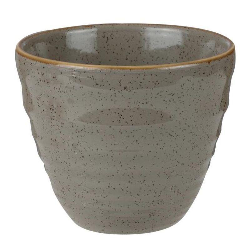 Ciotolina Ondulata 28 Cl Stonecast Peppercorn Grey - Churchill