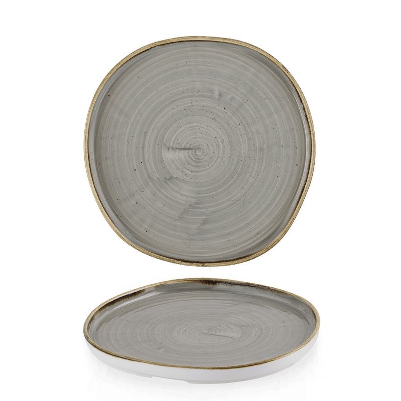 Piatto Organic 25,5 cm Walled Stonecast Peppercorn Grey - Churchill