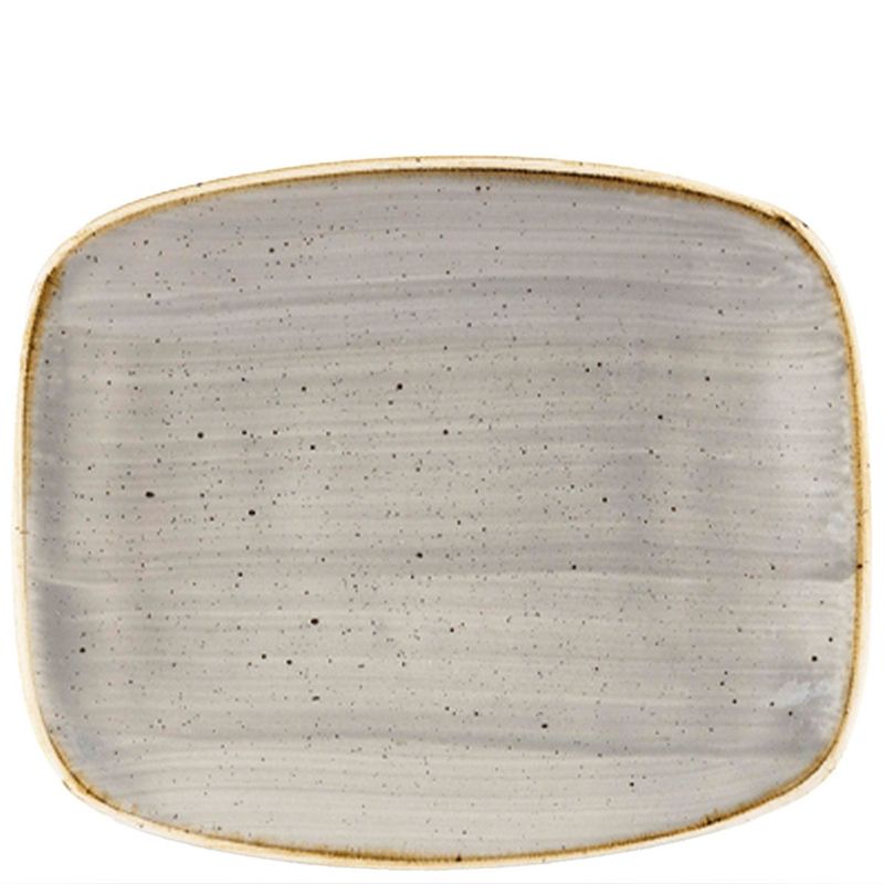 Piatto Oblungo 15,4 X 12,6 Cm Stonecast Peppercorn Grey - Churchill