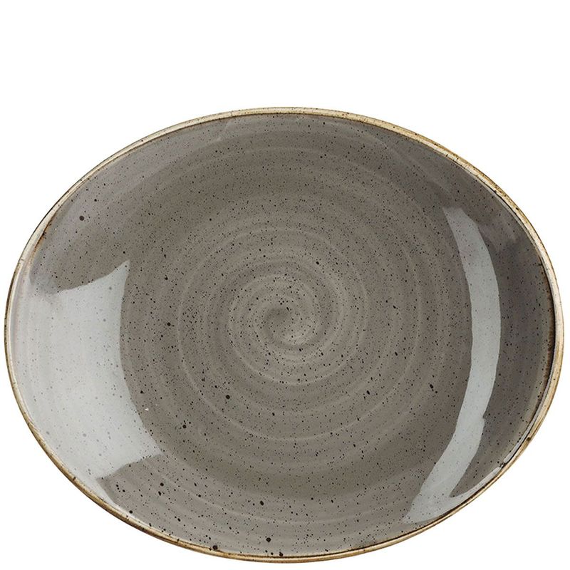 Piatto Ovale 19,2 X 16 Cm Stonecast Peppercorn Grey - Churchill