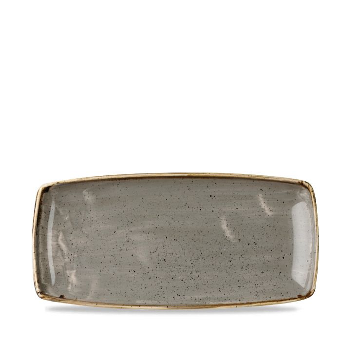 Piatto Oblungo 29,5 X 14 Cm Stonecast Peppercorn Grey - Churchill