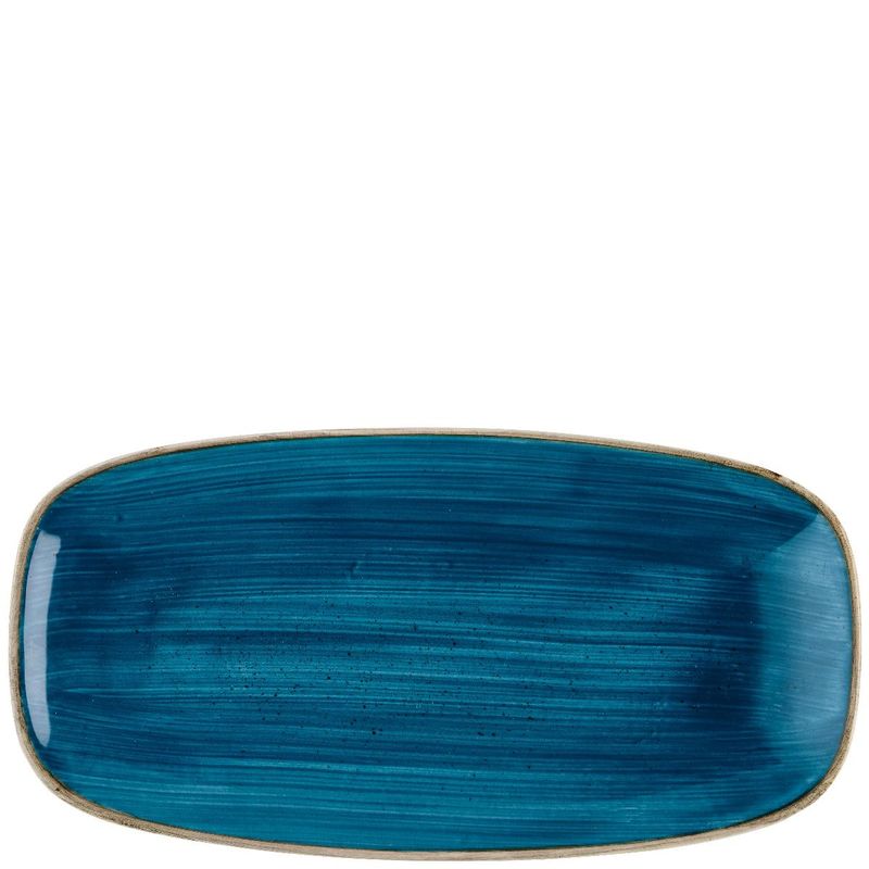 Piatto Oblungo 35,5 X 18,9 Cm Stonecast Java Blue - Churchill